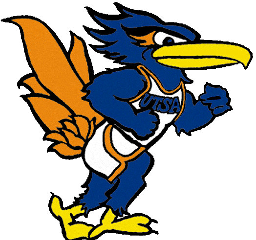 Texas-SA Roadrunners 1996-2007 Mascot Logo vinyl decal